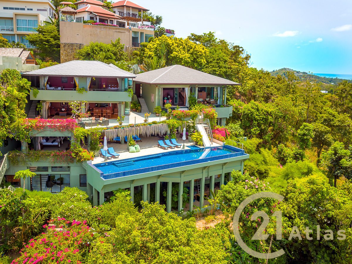 7 Bedrooms Panoramic Sea View Luxury Villa - North-East Of Koh Samui - Plai Laem