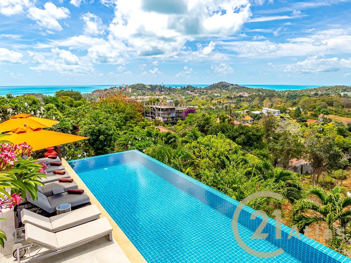 Sea View Luxury 5 Bedrooms Villa + Sea View 917 m² land plot - North-East Of Koh Samui - Choeng Mon