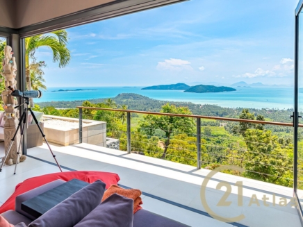 One Floor Luxury Sea View Villa - South of Koh Samui - Taling Ngam