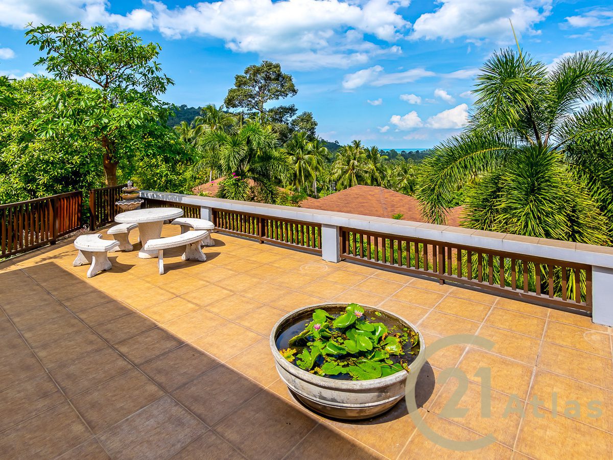 3 bedrooms Sea View Villa with a Beautiful Tropical Garden- South-West Of Koh Samui - Taling Ngam