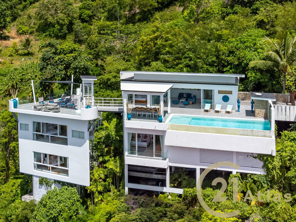 Unique 5 Bedrooms Sea View Pool Villa - East Of Koh Samui - Chaweng