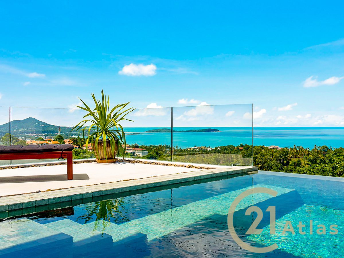 Luxury 3 Bedrooms Bali Style Pool Villa with Stunning Sea View - Est Of Koh Samui - CHAWENG NOI