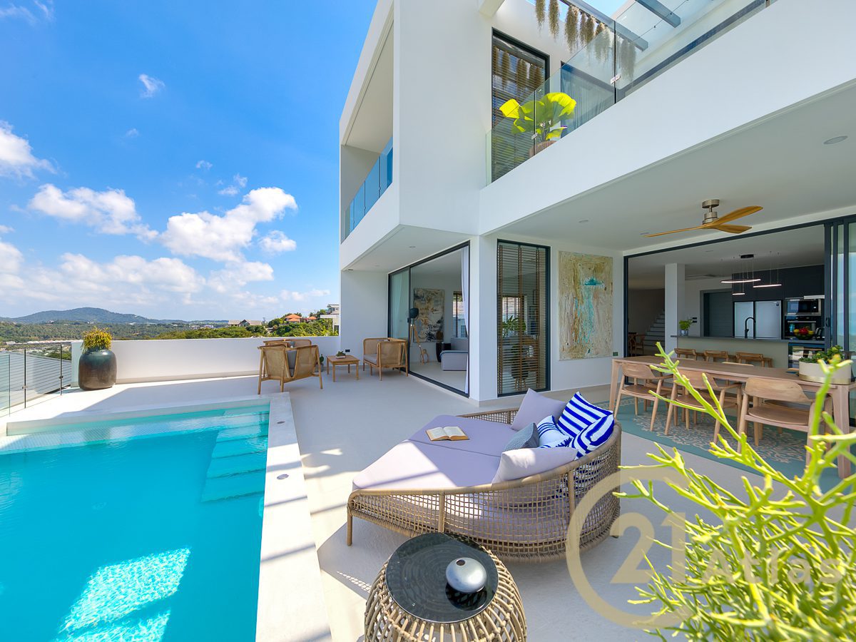 Modern Luxury Pool Villa with Wonderful Sea View - Bophut