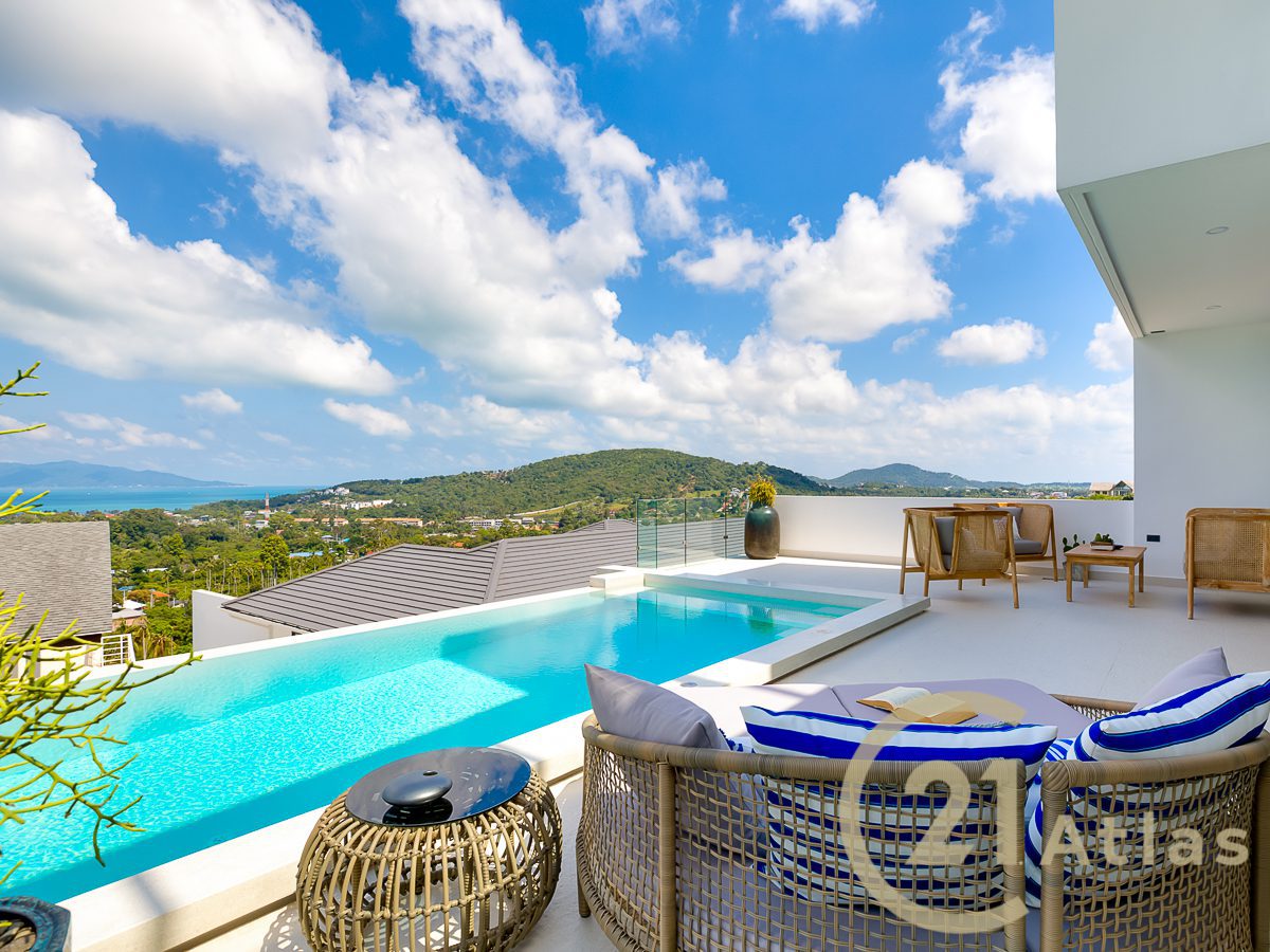 Modern Luxury Pool Villa with Wonderful Sea View - Bophut