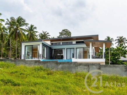 Off-Plan Modern Villa With Pool And 2 Bedrooms For Sale in Maenam, Koh Samui