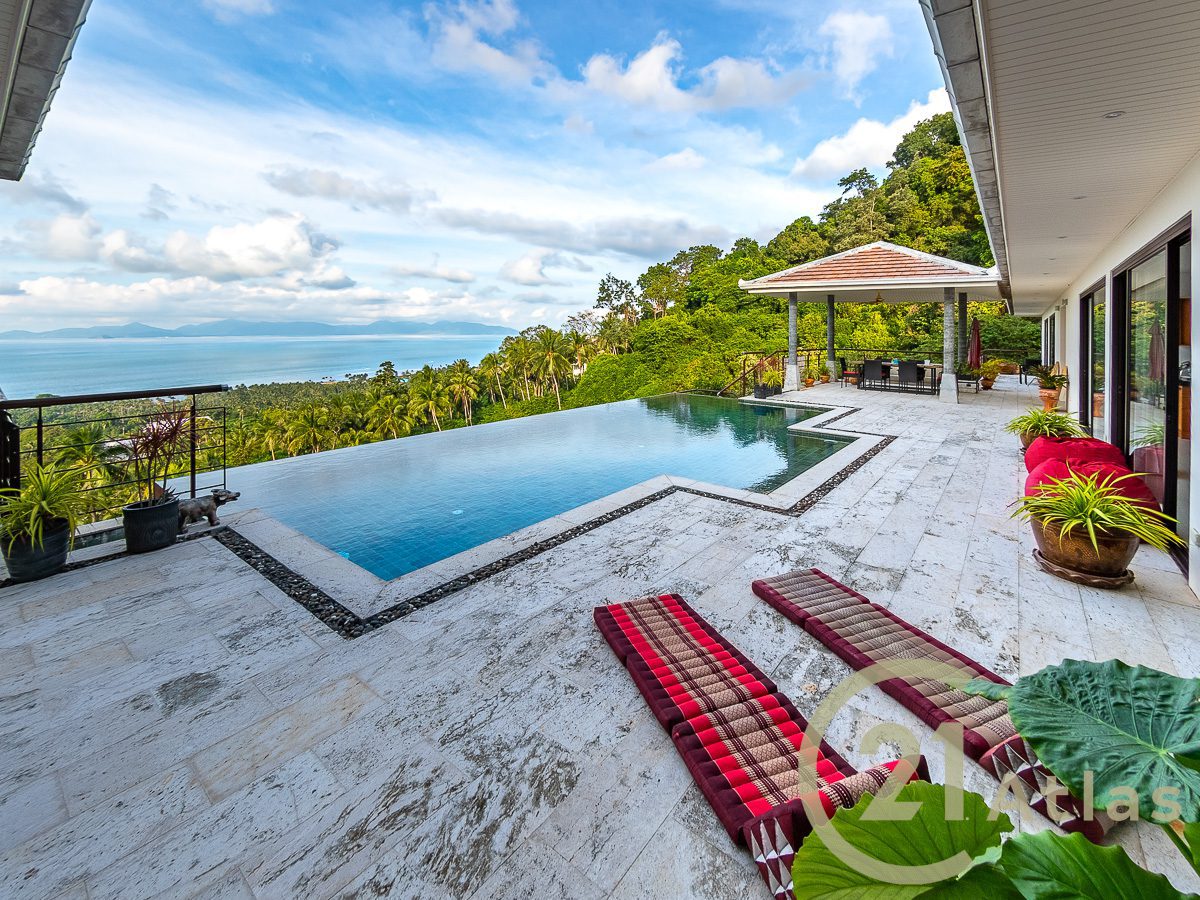 Sea View Luxury Villa With 5 Bedrooms And Large Land (2,649 m²) - Bang Por, Koh Samui