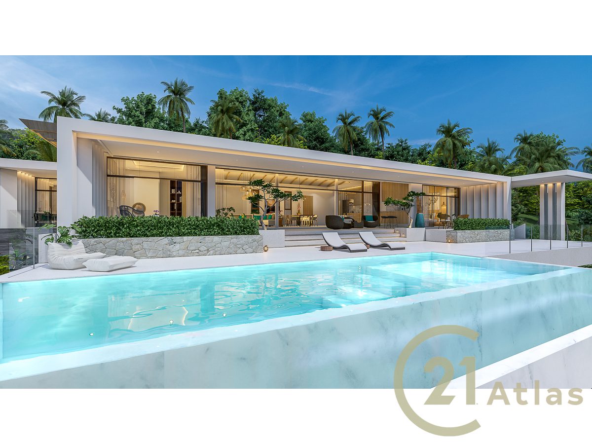 New Development - Luxury 4 Bedroom Sea View Pool Villa - Bang Por