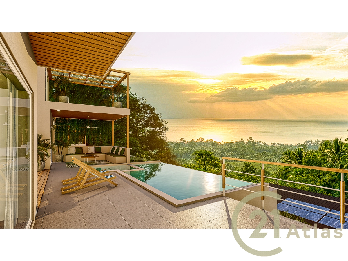 4 Bedroom Pool Villa with Beautiful Sea and Sunset View - Ang Thong