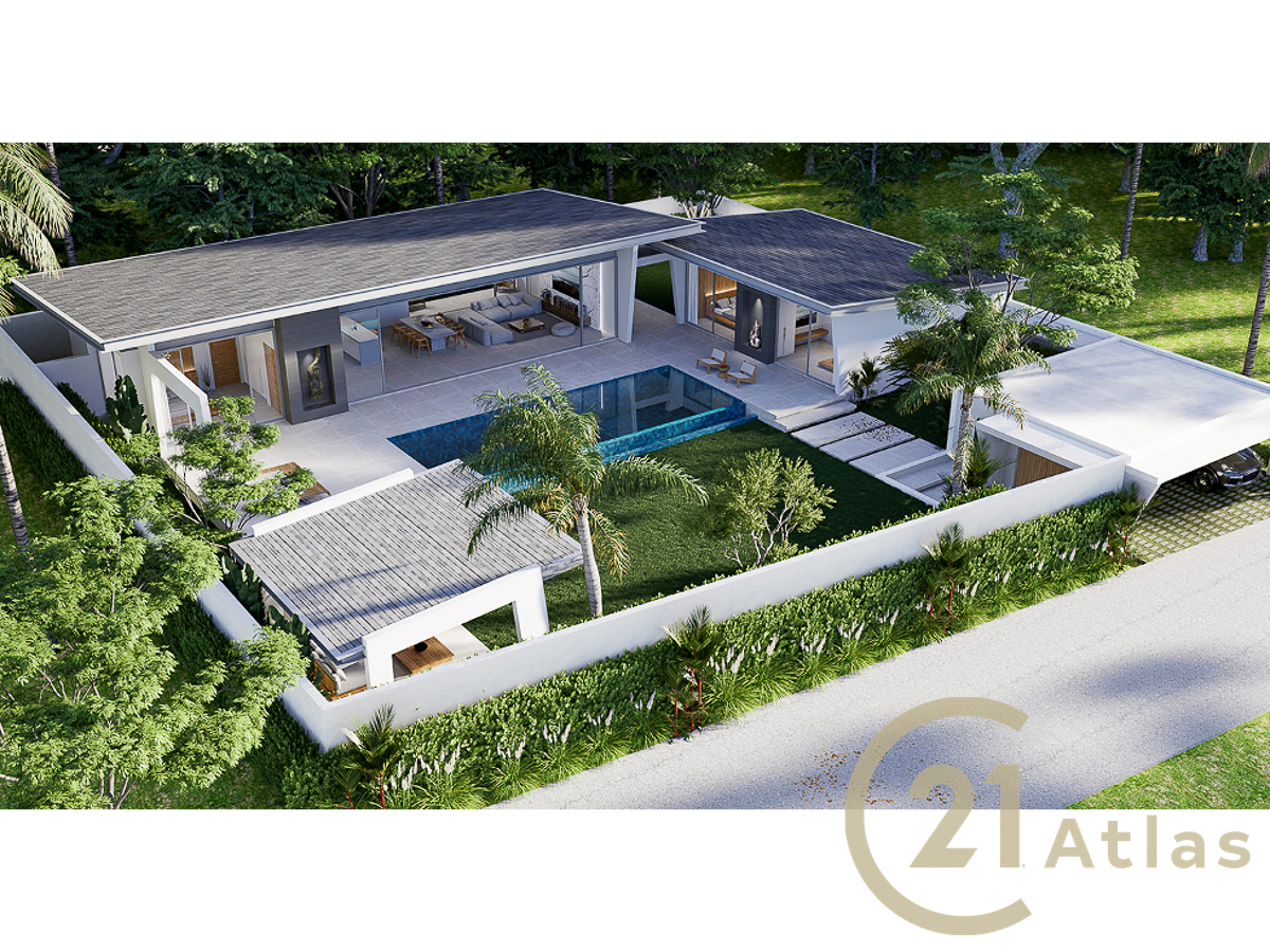Off-plan Luxury Bali-style Private Pool Villa with Garden - Maenam