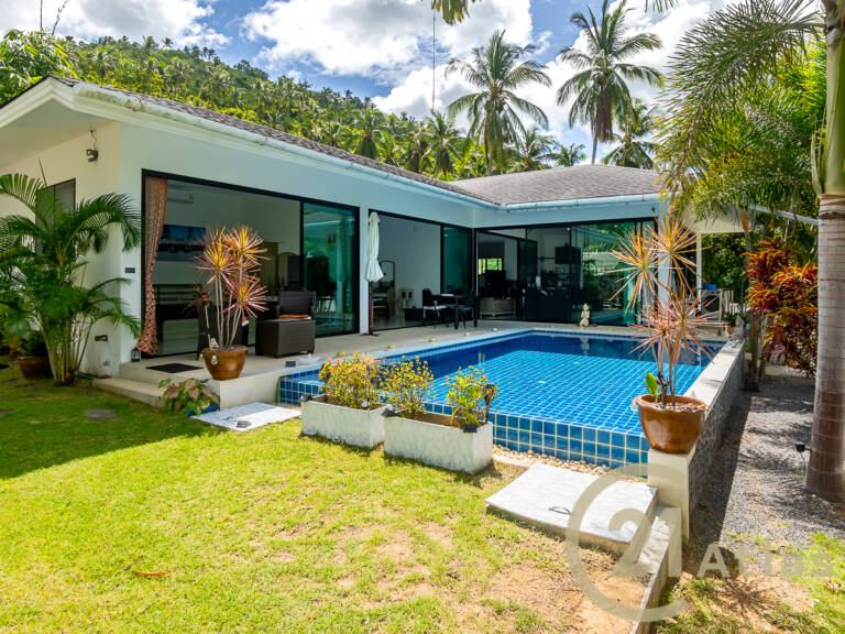 fenced villa, koh samui
