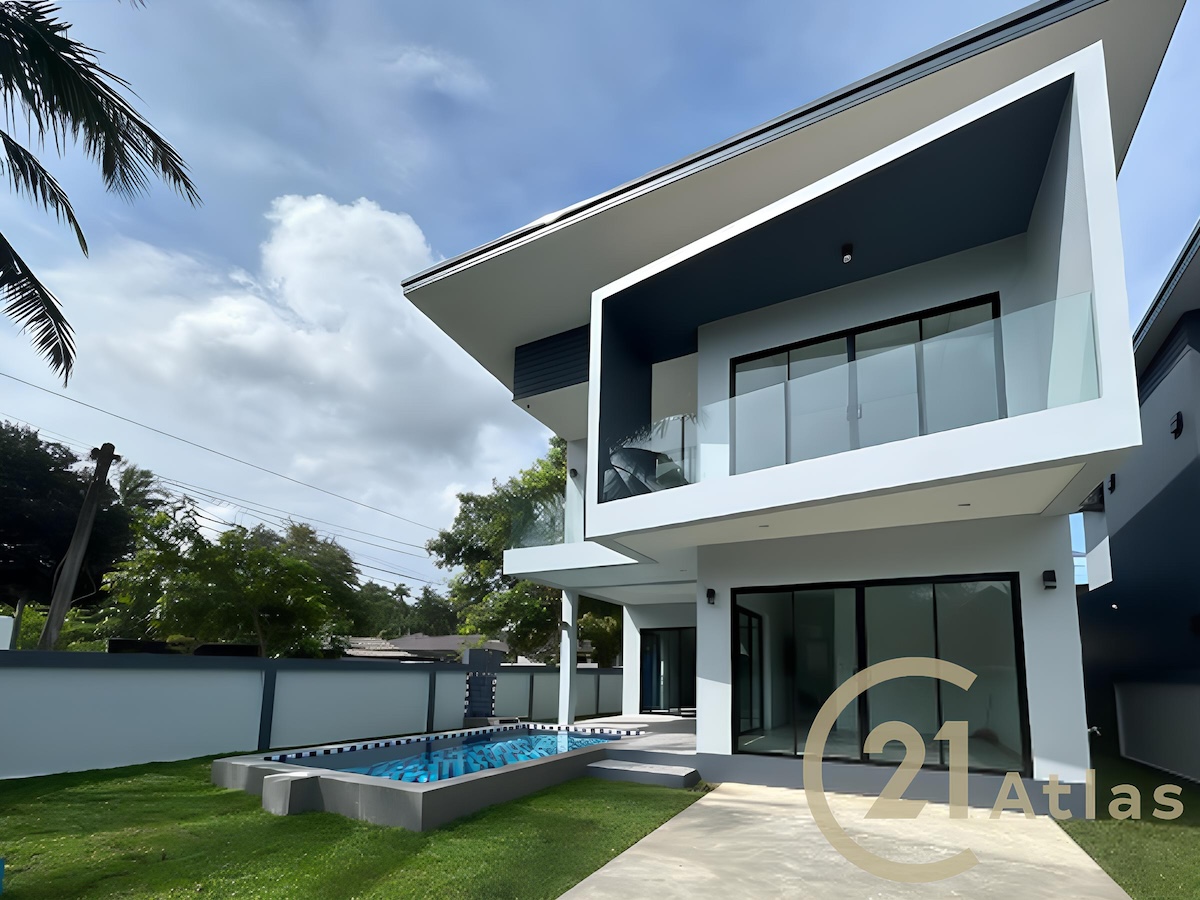 Contemporary Modern 2 Story Pool Villa With 3 Bedroom