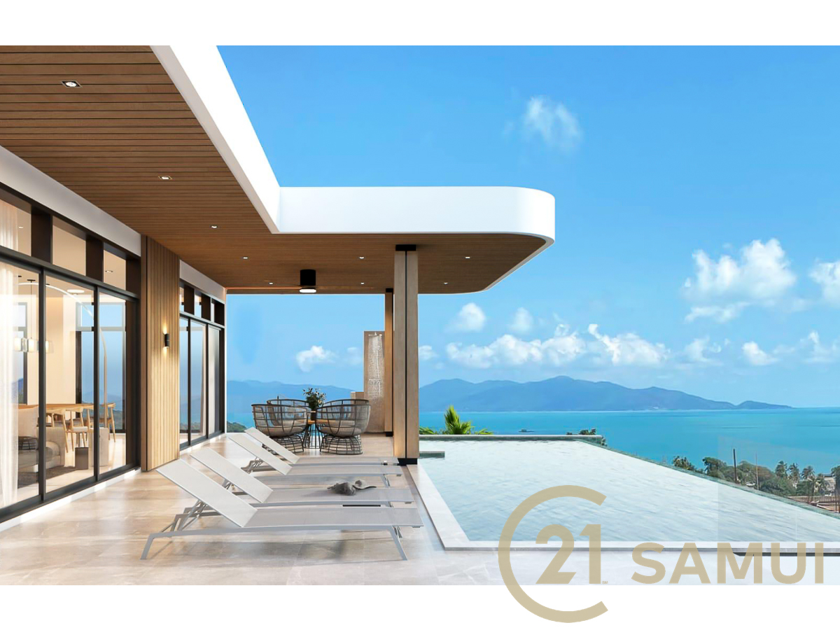 Residential Project Of Seven Sea View Villas With Infinity Pool - Bophut, Koh Samui