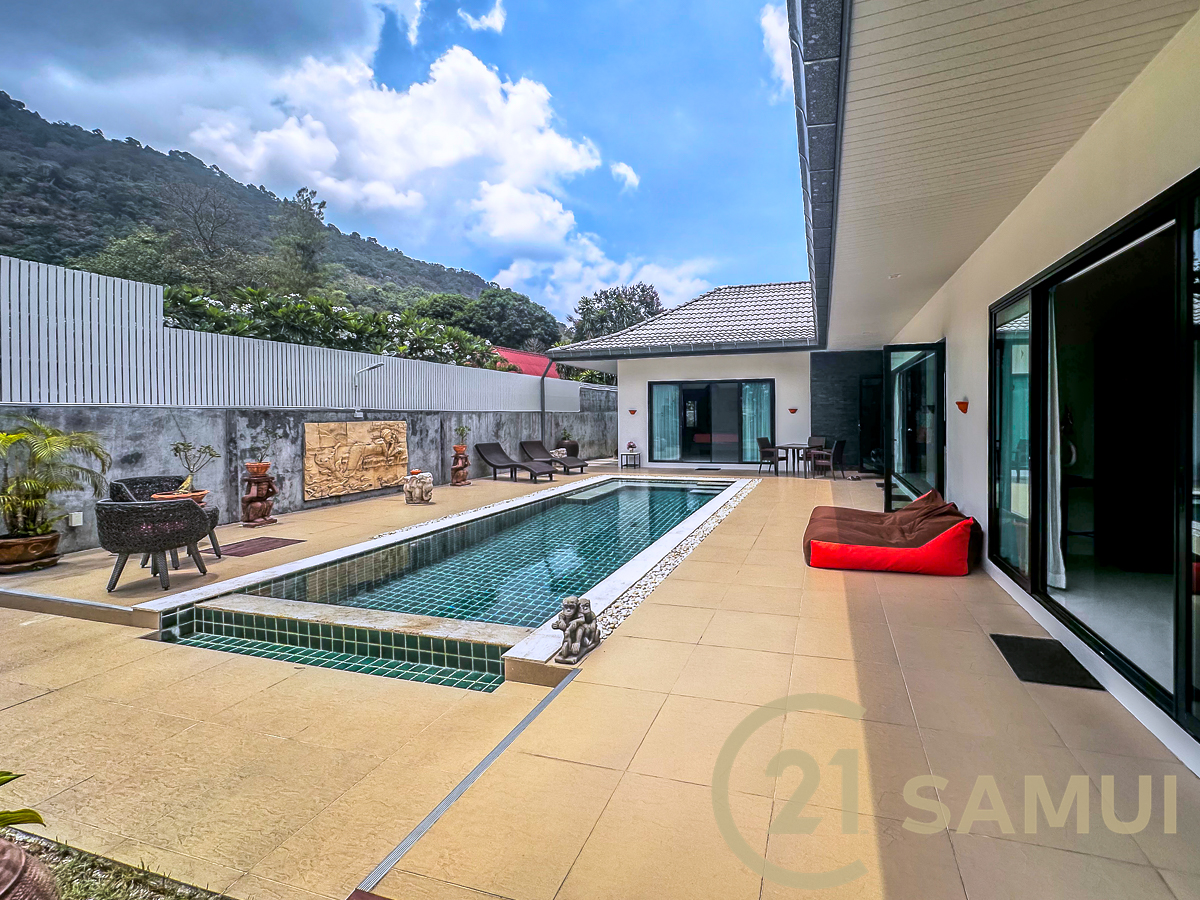 3 Bedroom Pool Villa With Garden Located In The Middle Of Lamai, Koh Samui